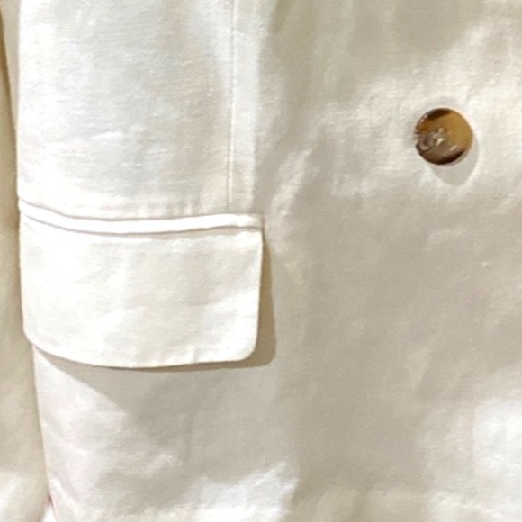 Ann Taylor Double Breasted Linen Blend Blazer - Picture 4 of 14
